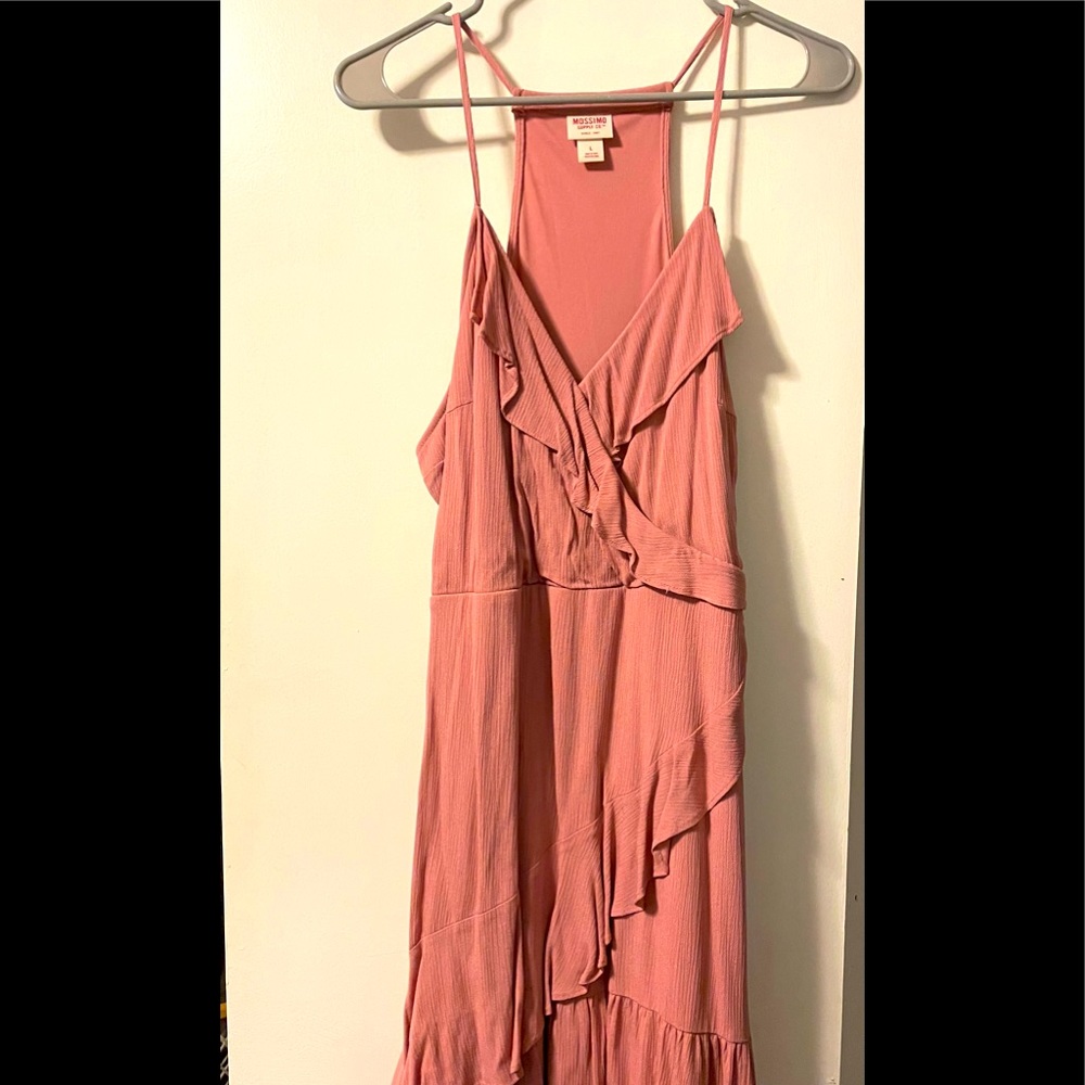 Pink ruffle dress